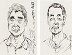 知名艺评人杨小彦画“大家”