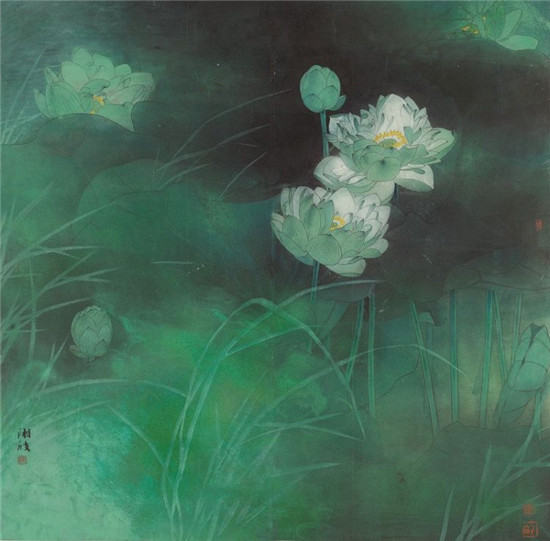 他是湘粤人文磨合的成功样本，“湘水余波——陈湘波作品展”开幕