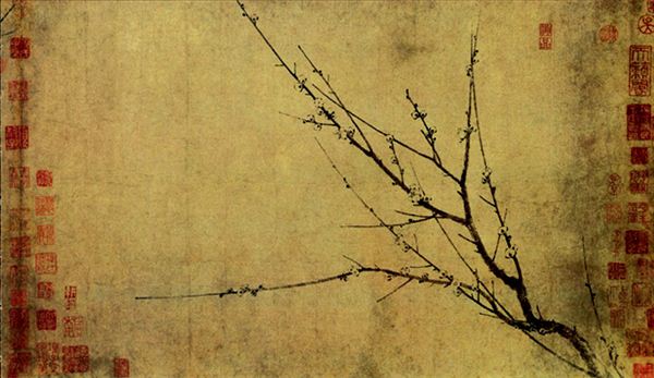 318,318艺术,国画,国画花鸟,扬无咎,《四梅花图》卷