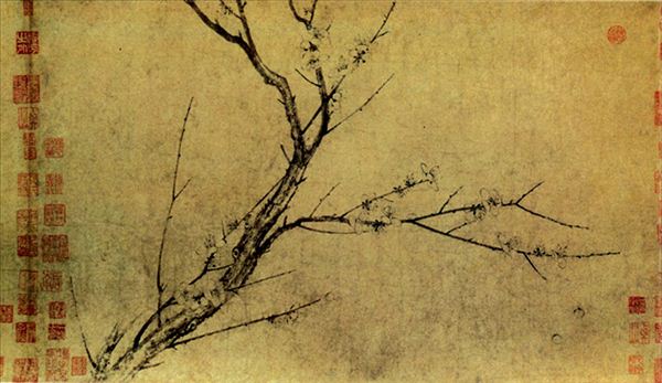 318,318艺术,国画,国画花鸟,扬无咎,《四梅花图》卷