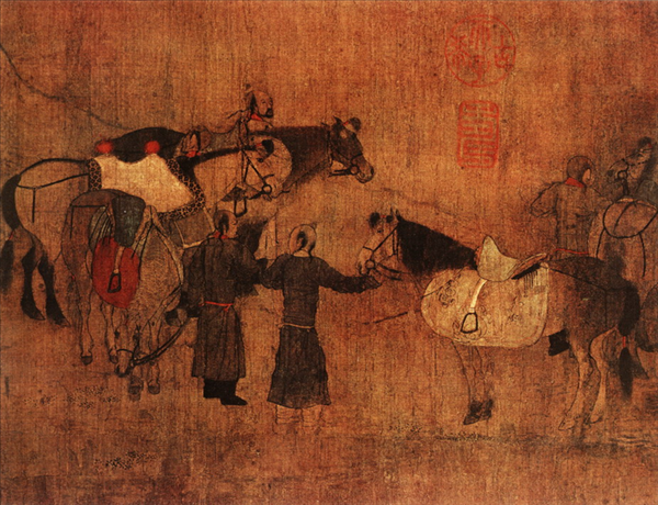 318,318艺术,胡瓌,国画,国画人物,《卓歇图》