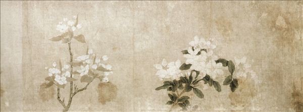 318,318艺术,钱选,国画,国画花鸟,《八花图》