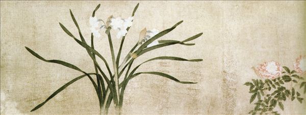 318,318艺术,钱选,国画,国画花鸟,《八花图》