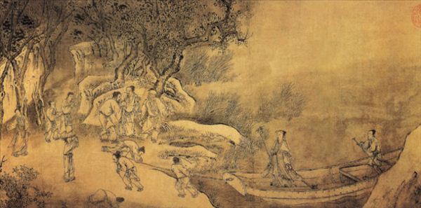 318,318艺术,美术鉴赏,国画人物,何澄,《归庄图》