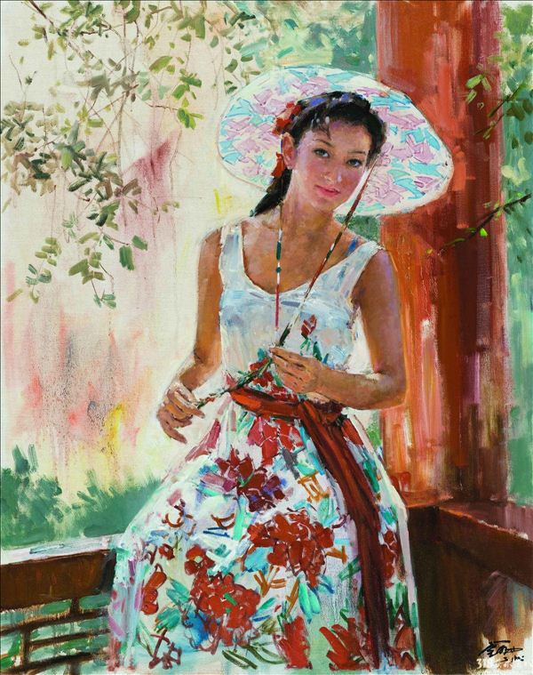 318,318艺术,李金明,油画,《春天》