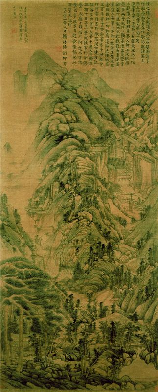 318,318艺术,黄公望,国画,国画山水,《天池石壁图》