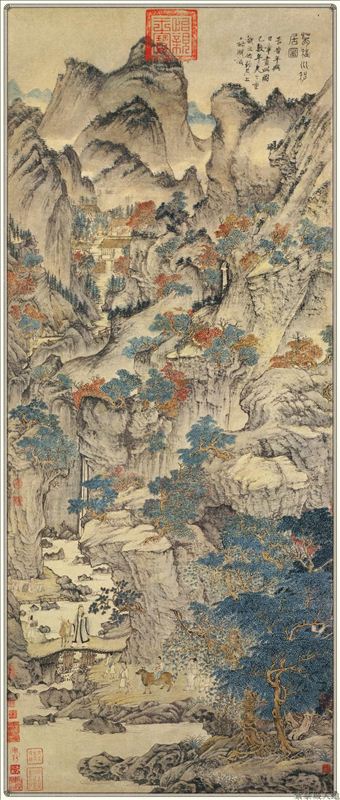  318,318艺术,美术鉴赏,国画山水,吴镇,《葛稚川移居图》