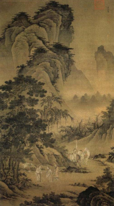 318,318艺术,美术鉴赏,国画人物,倪端,《聘庞图》