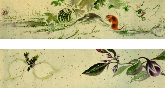 318,318艺术,美术鉴赏,国画花鸟,孙隆,《花鸟草虫图》