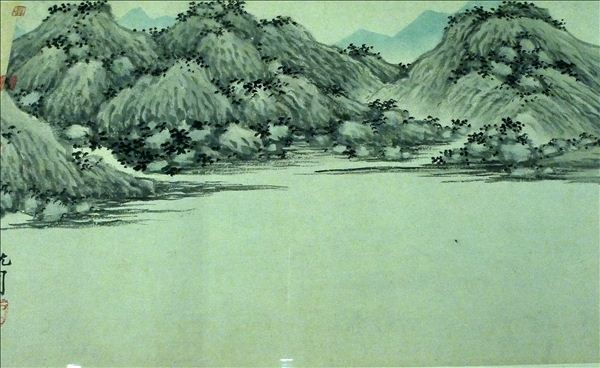 318,318艺术,美术鉴赏,国画山水,沈周,《京江送别图》