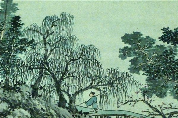 318,318艺术,美术鉴赏,国画山水,沈周,《京江送别图》