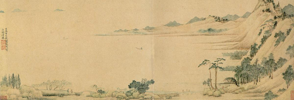 318,318艺术,美术鉴赏,国画山水,文徵明,《石湖清胜图》