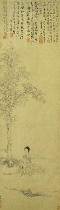 318,318艺术,美术鉴赏,国画山水,国画人物,仇英,《捣衣图》