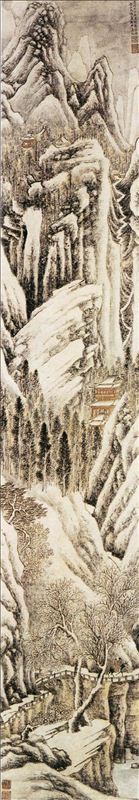  318,318艺术,美术鉴赏,国画山水,国画人物,钱榖,《雪山策骞图》