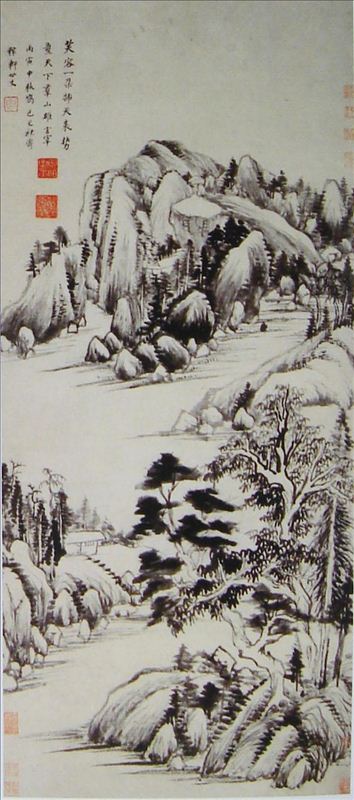 318,318艺术,美术鉴赏,国画,国画山水,董其昌,《赠稼轩山水图》