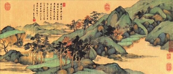 318,318艺术,美术鉴赏,国画,国画山水,董其昌,《昼锦堂图》