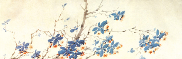 318,318艺术,美术鉴赏,国画花鸟,陈淳,《红梨诗画图》