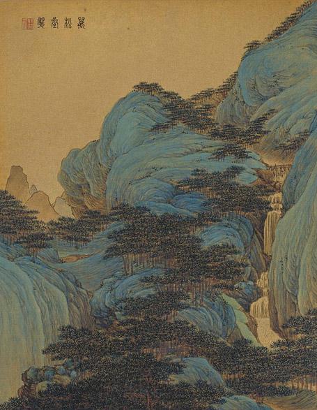 318,318艺术,美术鉴赏,国画,国画山水,海上画派,任熊,《十万图》